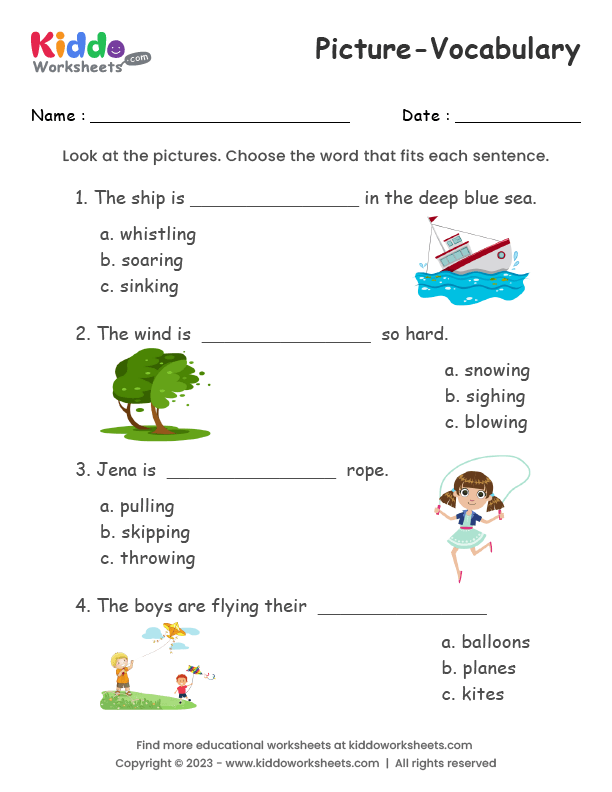 Big And Small Worksheets PDF - Planes & Balloons