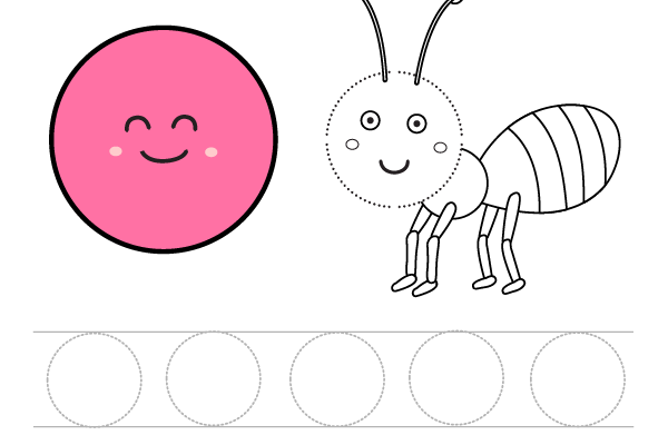 Circle Tracing Worksheet