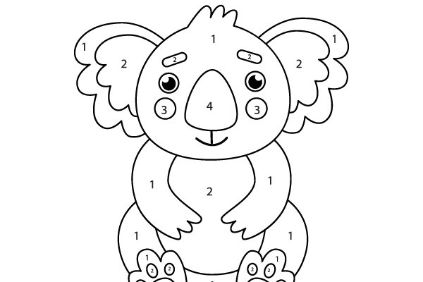 Color the Koala Worksheet