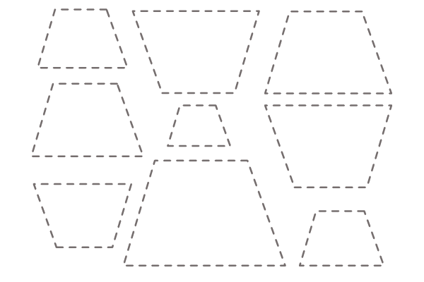 Tracing Trapezium shape Worksheet