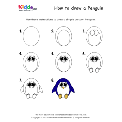 How to draw Penguin