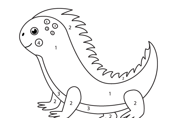 Color the Iguana Worksheet