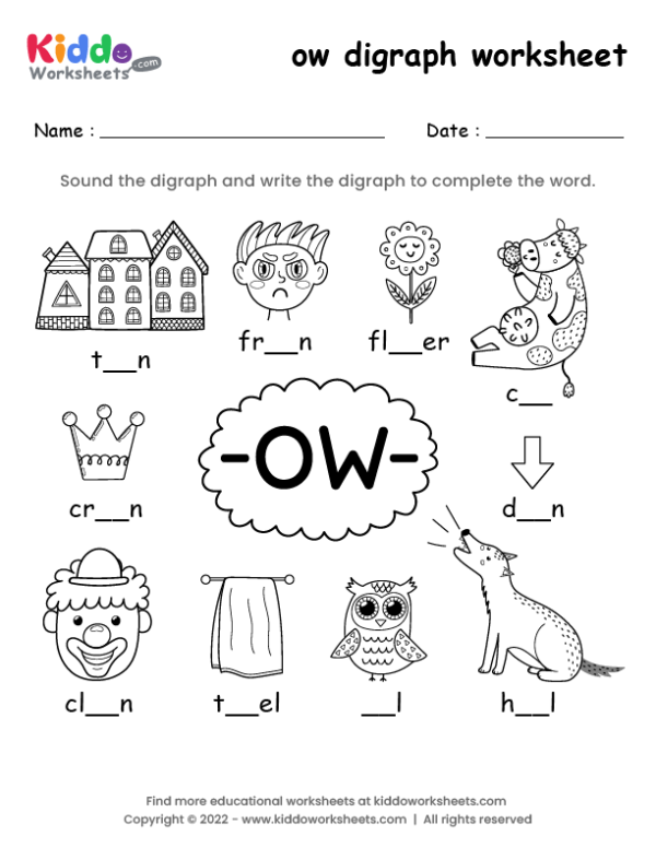 ow digraph worksheet