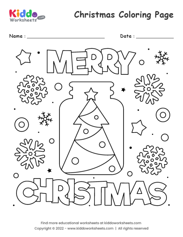 Christmas coloring page