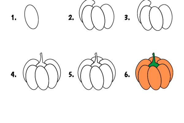 How to draw Pumpkin worksheet