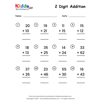 free printable math addition worksheets for kindergarten