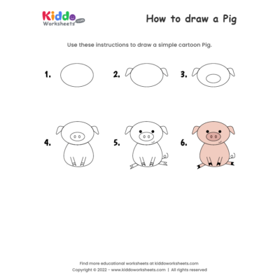 How to draw Pig