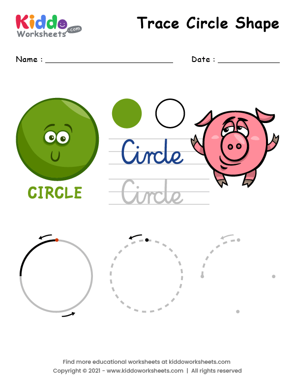 Circle Shape Worksheet