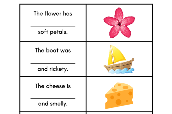 Adjectives Worksheet 1