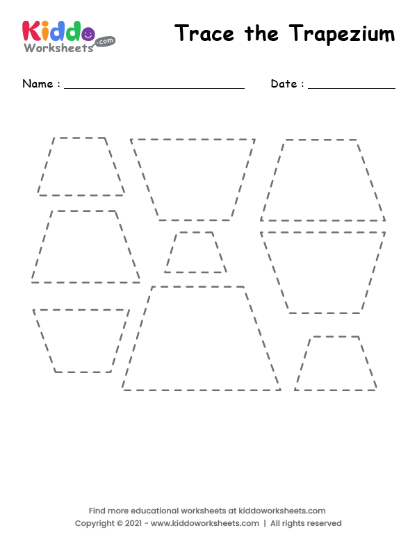 Tracing Shape Trapezium