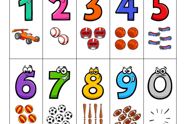 Learning Numbers Worksheet