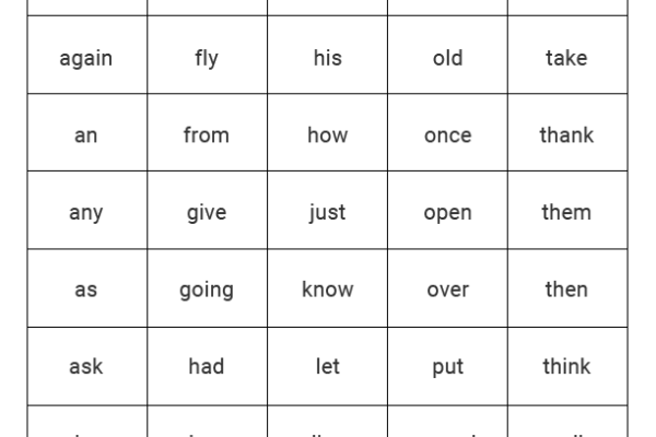 Sight Words 1st Grade Worksheet