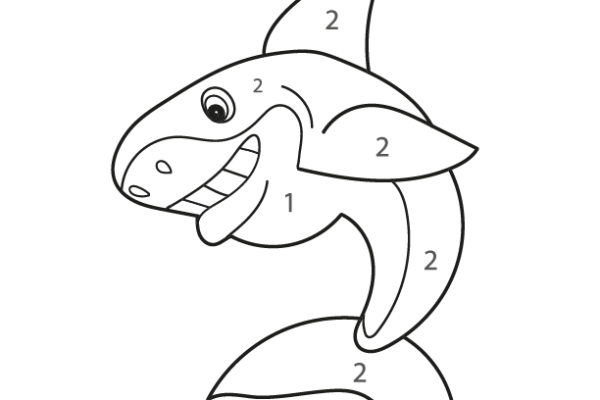 Shark Color by Number