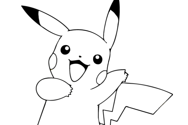 pikachu coloring page