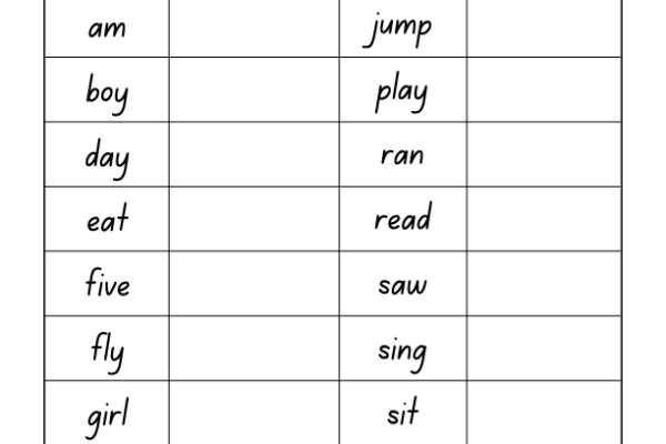 Sight Word Activities 1 Worksheet