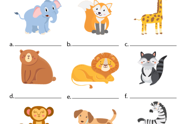 Animals Worksheet