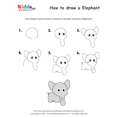 How to draw Elephant