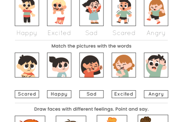 Printable Feelings worksheet