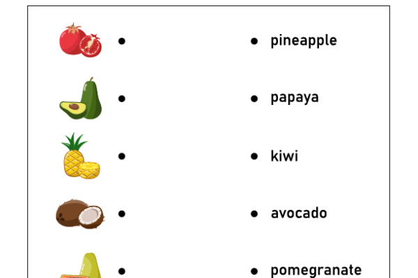 Word to Picture Matching Worksheet 3