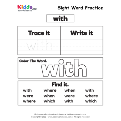 Sight Word Practice with