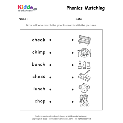 Phonics matching 3