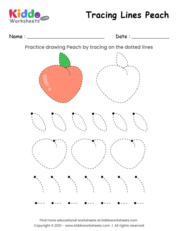 Tracing Lines Peach