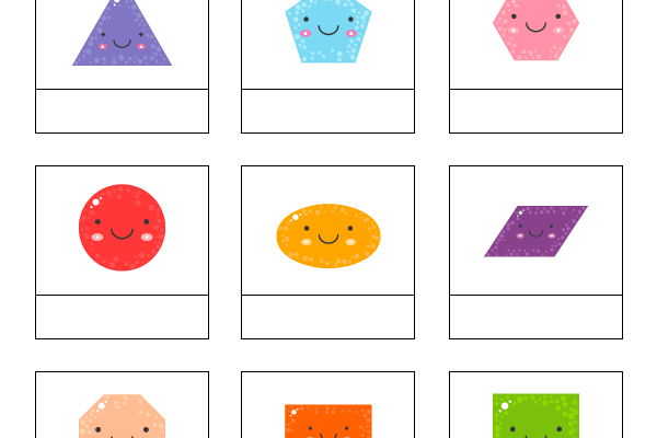 Naming 2D Shapes Worksheet