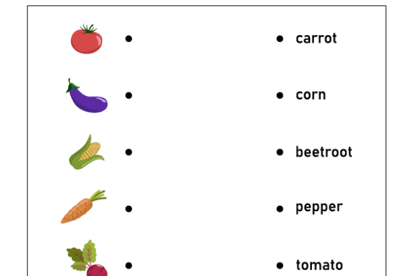 Word to Picture Matching Worksheet 2