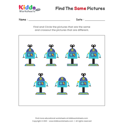 Find the same Robots 1