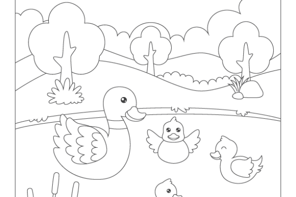 Fill the Color-Duck Worksheet