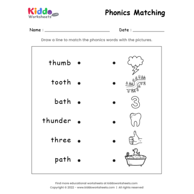 Phonics matching 6