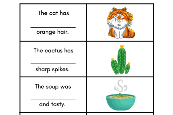 Adjectives Worksheet