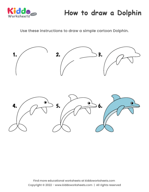 How to draw Dolphin