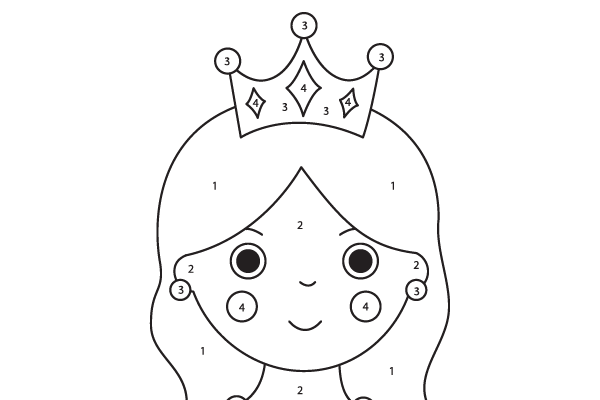 Color the Queen Worksheet