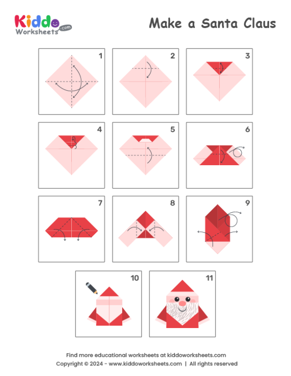 Origami Santa Claus