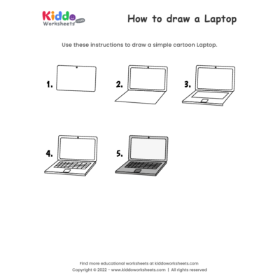 How to draw Laptop