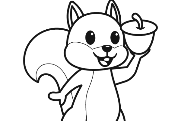 Squirrel coloring page