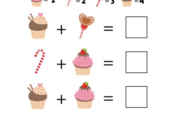 Addition Sweets Worksheet