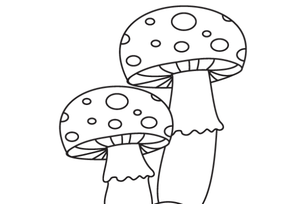 Mushroom coloring page