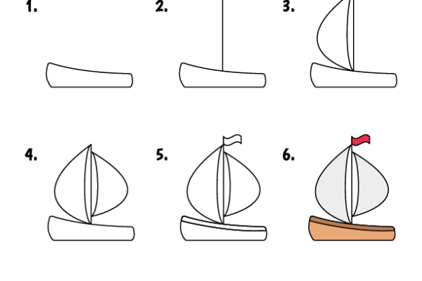 How to draw Sailboat worksheet