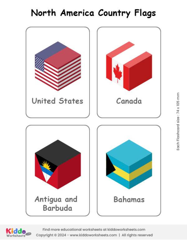 North America Country Flags