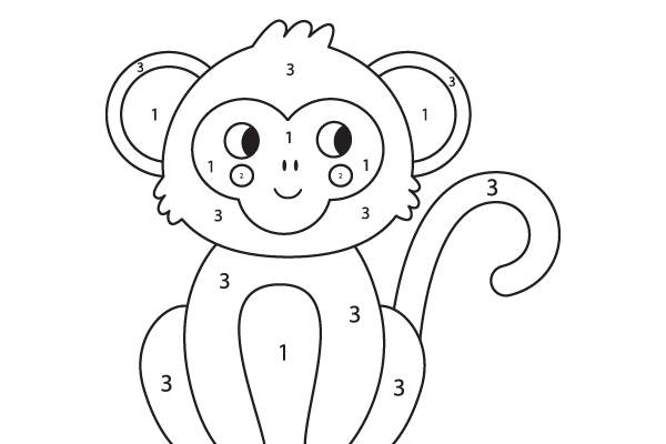 Color the Monkey Worksheet