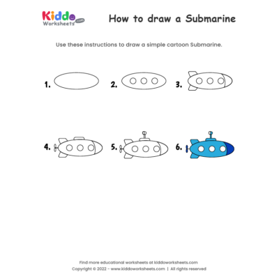 How to draw Submarine