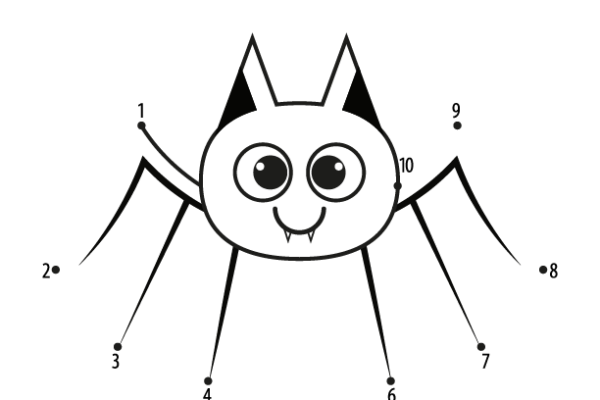 Dot to Dot Bat Worksheet