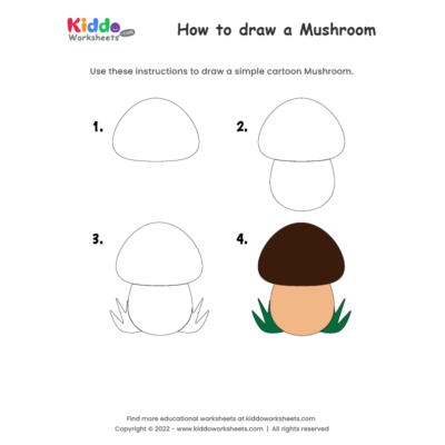 How to draw Mushroom