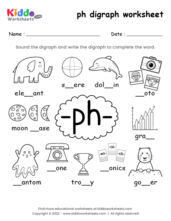 ph digraph worksheet