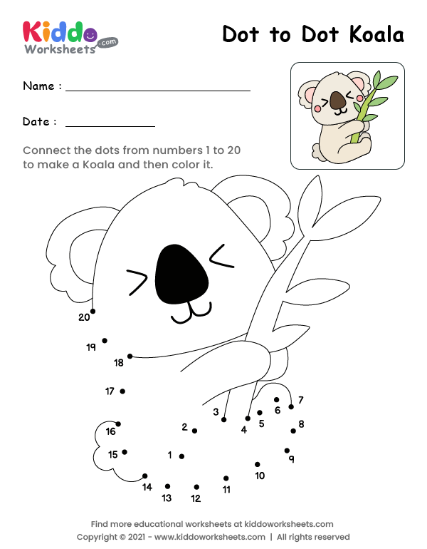 Dot to Dot koala