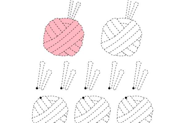 Tracing Lines Yarn Worksheet