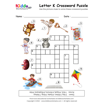 Letter K Crossword