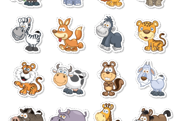 Cartoon Animal Stickers